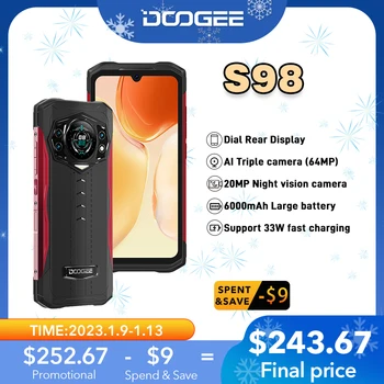 DOOGEE S98 Tvirtas Telefonas 8+256 GB Android 12.0 6.3