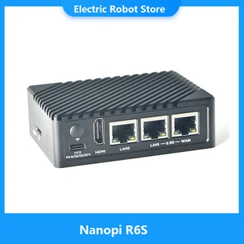 Draugiškas NanoPi R6S Maršrutizatorius RK3588S Cortex-A76, 8GB DDR4 32GB emmsp 2.5 G eth ubuntu, debian, FriendlyWrt , 