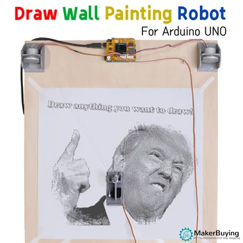 Dėl minėto sprendimo Arduino UNO R3 automatinė piešimo rinkinys robotas stick figure drawing KAMIENINIŲ švietimo programavimas