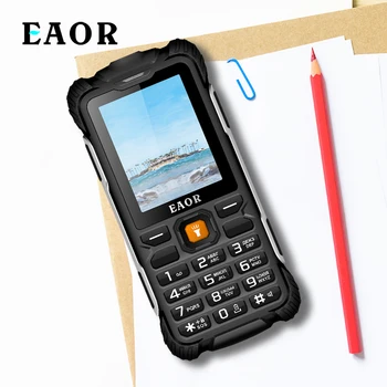 EAOR Lauko mobiliųjų Telefonų 3000mAh Galia Banko Patikima Telefonai IP68 atsparus Vandeniui atsparus smūgiams Dual SIM Telefono Klaviatūra su Žibintuvėlis Didelis Garsiakalbis