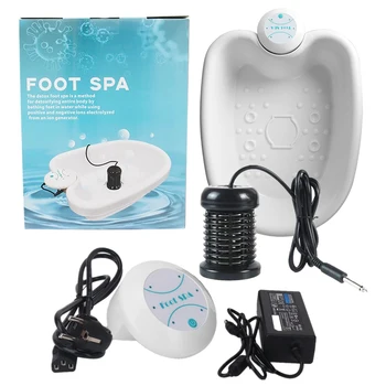Elektrinis Mini Pėdų Spa Vonia Massager Mašinos Detox Jonų Išvalykite Vibrat FootBath Whirlpool Matricos Aqua Pressotherapy Terapija