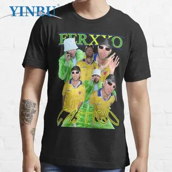 feid Feid,kad Ferxxo print t shirts Aukštos kokybės vyriški trumpi marškinėliai YINBU Prekės ženklą, O kaklo Grafinis Tee