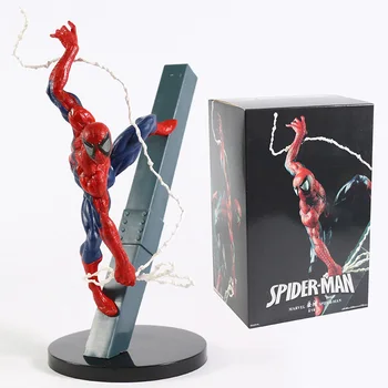 Goukai Marvel Spiderman Pav PVC Modelis Žaislai Apdailos Statulėlės Dovanos