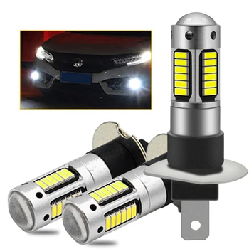 H1 H3 880 881 H27 30 SMD 6500K Automobilio LED Žibintų Vairavimo Rūko Žibinto Lemputės Super Bright White Posūkio Signalai, Auto Dalis, Priedus