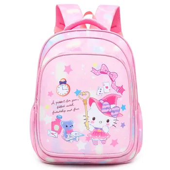 Hello Kitty nauja vaikų pradinės mokyklos maišą 1-3 klasės didelės talpos kuprinė mergaitėms mielas animacinių filmų spausdinti kuprinė