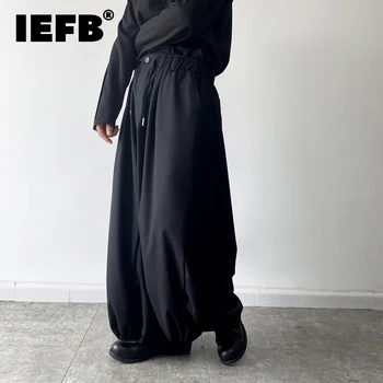 IEFB Darkwear du kartus Koja Dizaino, Platus Kojos vyriškos Kelnės Multi Dėvėti Mados 2023 vientisos Spalvos Vyriškos Kelnės Atsitiktinis 9A5898