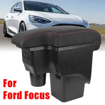 Interjero Detalių Modifikavimas Dalys USB Automobilių Reikmenys Ford Focus mk2 2 Porankiu Langelį Automobilio Sėdynėje Už Ford Focus Saugojimo Dėžutė