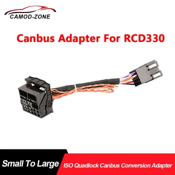 ISO Quadlock Canbus Adapteris RCD330 Plius RCD360 RCD510 Konversijos Kabelis VW Radijo Atnaujinti