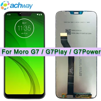 Išbandyta G7 LCD Motorola Moto G7 Galios Ekranas XT1955 LCD G7 Plus Jutiklinis Ekranas skaitmeninis keitiklis G7 Žaisti LCD Pakeitimo XT1952 LCD