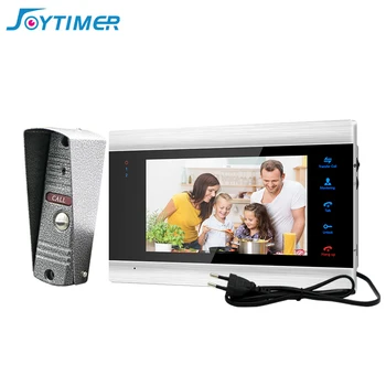 Joytimer Home Video Domofonas Vaizdo Duris Telefono Komplektas, 7 Colių Monitorius, 1200TVL Doorbell Kamera su Judesio Aptikimo