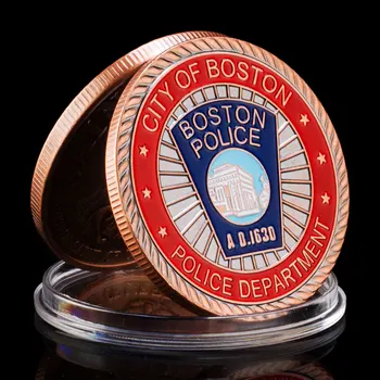 Jungtinės amerikos Miesto Bostono Policijos Departamentas, Kolekcines, Variu dengto Soouvenir Monetos Saint Michael Proginės Monetos
