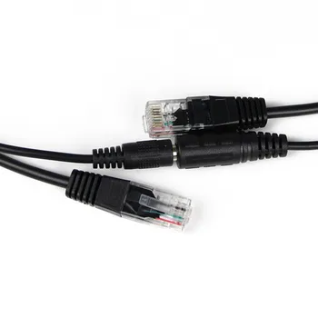 Karšto POE Kabelis Pasyvus Power Over Ethernet Adapterio Kabelį POE Splitter Purkštuvas Maitinimo Modulis 12-48v IP Kameros
