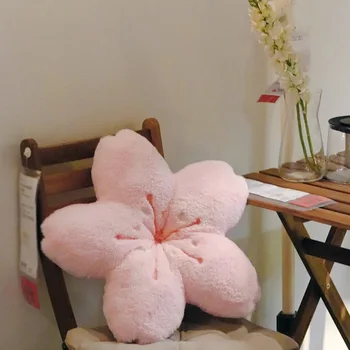 Kawaii Vyšnių Žiedų Pagalvę Įdaryti Apkabinti Pliušinis Žaislas Furry Japonų Stiliaus Rožinė Sakura Atgal Pagalvėlės Girly Namų Dekoro Gimtadienio Dovana