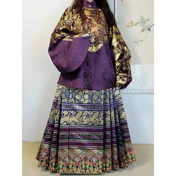Kinijos Traditioanl Hanfu Senovės Ming Dinastijos Stačią Apykaklę, Trumpa striukė Tradicinių Drabužių, Kostiumų Moteris Elegantiškas Vestuvių