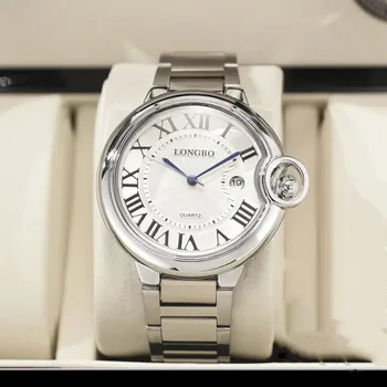 Klasikinis geriausiai parduodamų nerūdijančio plieno vyriškų laikrodžių atsparumas Vandeniui 30M Viršuje, prabangių verslo prekės ženklo vyrai laikrodžiai Kvarco Vyrų Laikrodis