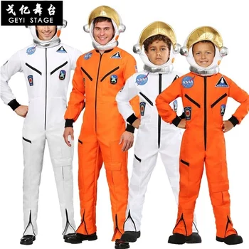 Kosmoso Kostiumas Vyrams Suaugusiųjų Plius Dydis Astronautų Kostiumas baltas Pilotas Kostiumai 2021 Naują Atvykimo Helovinas Kostiumas Vienas Gabalas Jumpsuit
