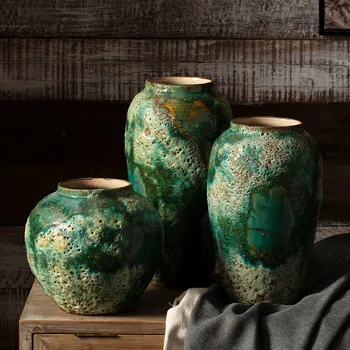 Kūrybiškumo Senovinių Keramikos Vaza Kinijos Sielovados Nelaimę Kokybiškos Keraminės Vazos Stomatal Embellishment Ornamentu