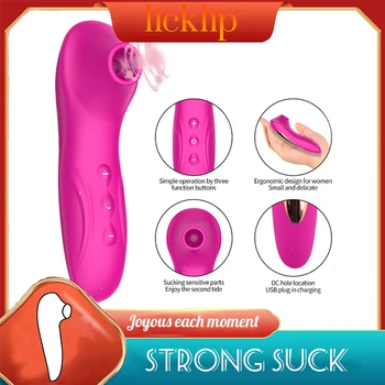 LICKLIP Clit Sucker Čiulpti Makšties Vibratorius Moterų Klitoris Dulkių Spenelių Stimuliatorius Seksualus Žaislai Suaugusiems 18 Moterų Masturbator