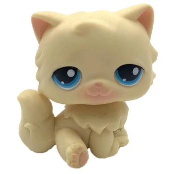 LPS KATĖ Littlest pet shop Bobble head žaislai Nekilnojamojo retas PERSŲ katė #POKALBIŲ PERSAN geltona katytė senas originalus žaislas nemokamas pristatymas