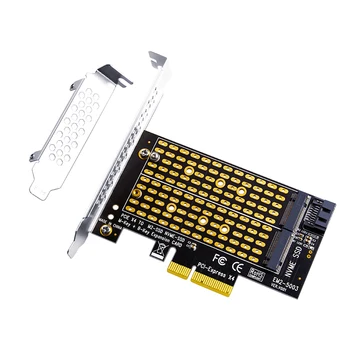 M. 2 NVMe SSD NGFF PCI-E 3.0 X4 Adapteris Pjesė M Mygtukas B Mygtukas 