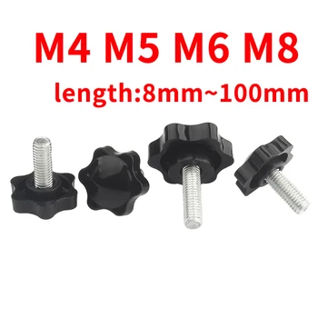 M4 M5 M6 M8 Star Hex Formos Galva Tvirtinimo Varžtas Metrinių Mašina, Varžtai, Mygtukas Plastiko, Anglies Plieno Galvanization Aparatūra