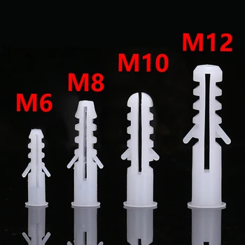 M5 M6 M8 M10 M12 Plastikiniai Plėtimosi Vamzdžio Sienelės Inkaro Vamzdžių Galvos Varžtas Plėtra Žvakės, savisriegiai Nailono Gumos Kamščiu