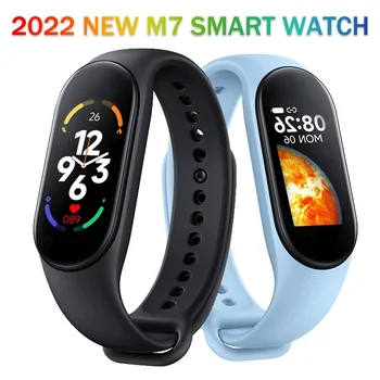 M7 Smart Watch Vyrų Fitneso Tracker Laikrodžiai Širdies ritmo Sveikatos Stebėti M7 Smart Grupė Moterų Fitneso Apyrankę už Mobilųjį Telefoną