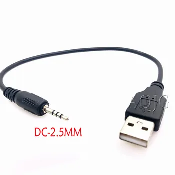 Mašinoje MP3 2,5 mm Male Jack Kištukas USB 2.0 A Male Aux Audio Duomenų Kabelis Laido 20cm
