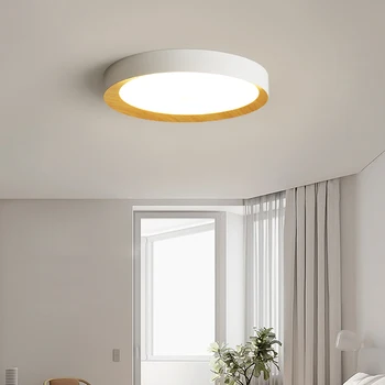 Miegamojo lempa led lubų šviestuvas kūrybos lubų šviesos kambaryje lempos asmenybės modernus minimalistinio medienos grūdų studijų lempos