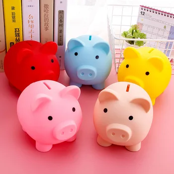 Mielas Piggy Bank Neperleidžiama Plastiko, Pinigų Dėžutės Saugojimo Vaikams, Žaislai, Namų Dekoro Pinigų Taupymo Lauke Vaikai Piggy Pinigų Banko