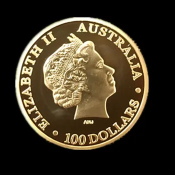 Monetų Klirensas Daiktų, 1 Oz Sidabro, Aukso spalvos 40 MM Ženklelis Namų Puošybai Kolekcines Monetos