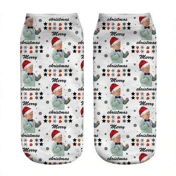 Moterų kojinės kawaii Juokinga Hasbulla Magomedov Ir Kalėdų Kojinės Moteris harajuku Laimingas Naujovė cute girl dovanų Kojinės moterims