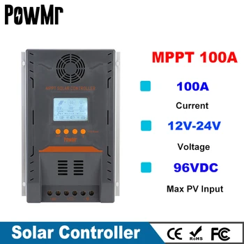 MPPT 100A Saulės Įkrovimo Valdiklis 12V 24V Su Backlight LCD Saulės Reguliatorių Max 96 PV pirkimo Dual USB Palaikymas 0 Sluoksnis Ekranas