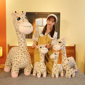 Naujas Animacijos Žirafa Vaikų Pliušinis Žaislas, Lėlė Didelis PP Medvilnės Lėlės Mielas Kūdikis Elnias Plauko Pagalvė