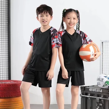 Naujas Badmintono Rinkinys Berniukams, Mergaitėms Lauko Sporto Kostiumas Drabužiai Vaikams Badmintono Trumpomis Rankovėmis T-Shirt Tees Viršūnes Stalo Teniso Rinkiniai