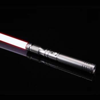 Naujas FOC metalo apdorojimo lightsaber RGB jėga 12 spalvų 10 soundfunds blaster užrakinti lazerio lightsaber žaislas dvikova ginklas