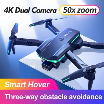 NAUJAS KK3 Pro Mini Drone 4K HD Dual Camera Sraigtasparnis Su Profesija Kliūčių Vengimo RC Plokštumos, WiFi FPV Sulankstomas Quadcopter Žaislas