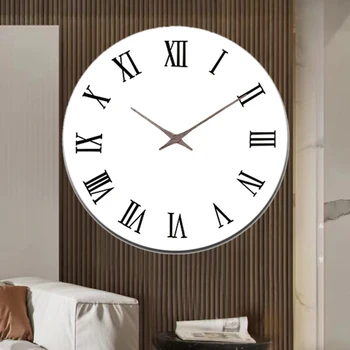 Naujas Kvarcinis Sieninis Laikrodis Šiaurės Stiliaus Mados Paprasta Išjungti Sieninis Laikrodis Namų Dekoro Vaiskiai Balta, Tipas Modernios Virtuvės Dizaino Laikmatis Karšto