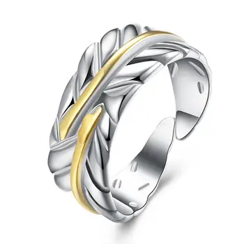 Naujas Stilius 925 Sterlingas Sidabro Plunksna Žiedas Tinka Moterų Vestuvių Dalyvavimo Šalies Mados Žavesio Papuošalai