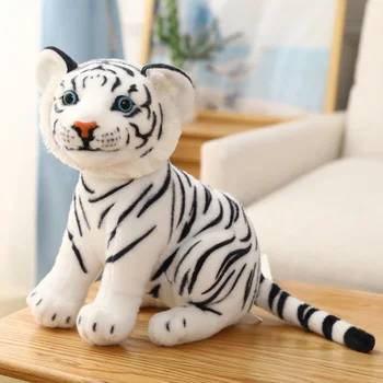 Nauji Karšto 1pc Aukštos Kokybės 33cm White Tiger Įdaryti Žaislas Kūdikiui Gražus Didelis Dydis Tigras Pliušinis Lėlės Minkšta Pagalvė Vaikams Kalėdų Dovana