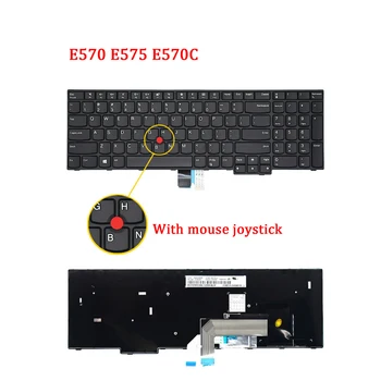 Naujo Nešiojamojo kompiuterio Klaviatūra LENOVO Thinkpad E570 E575 E570C