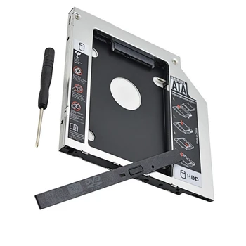 NAUJĄ 9,5 mm SATA 2-asis SSD HDD Caddy HP EliteBook 2530p 2540p DVD-ROM Kietasis Diskas Caddy