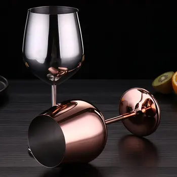 Nerūdijančio Plieno Raudonojo Vyno Taurių Variu Dengto Raudonojo Vyno Stiklinę Sulčių Gerti Šampaną Goblet Šalies Kokteilių Taurės Tokios Virtuvės Įrankiai