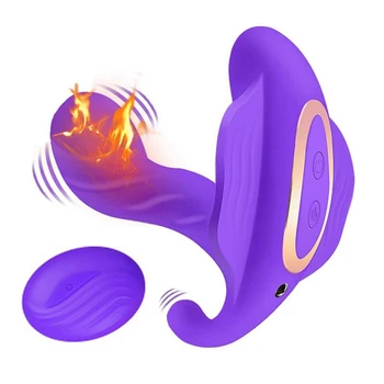 Nešiojami Kelnaitės Dildo, Vibratoriai Nuotolinio Valdymo Vibratorius Moterų Masturbacija Šildymo Drugelis Vibruoja Suaugusiųjų Sekso Žaislas, Skirtas Moters