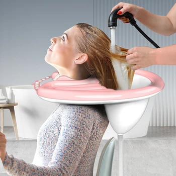 Nešiojamų Pripučiami Plaukų Plovimo Dėklas Šampūno Dubenėlį Skalbimo Pjovimo Plaukų Be Salonas Kėdės, skirtos Neįgaliems Vaikas, Nėščia Moteris