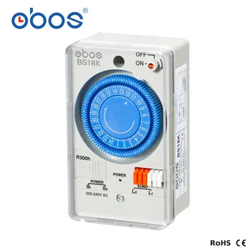 OBOS 50/60Hz 220V jungiklis laikmatis automatinė 24 valandų laiko jungiklis su 48 kartus on/off per dieną laiko nustatymo diapazonas 30 min