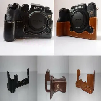 odinis Fotoaparato Atveju Pusė Krepšys Fuji Fujifilm X-H1 XH1 Pusę Kūno Nustatyti Dangtelis su Baterija Atidarymas