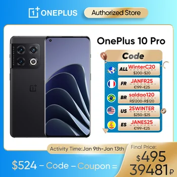 OnePlus 10 Pro 10pro 5G Smartphone 12 GB 256 GB Snapdragon 8 Gen 1 mobilieji telefonai 80W Greito Įkrovimo
