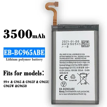 Originalus EB-BG965ABE Įkrovimo Baterija (akumuliatorius Samsung Galaxy S9+ S9 Plus SM-G965F G965F DS G965U G965W G9650 S9+ Bateria+ Įrankiai