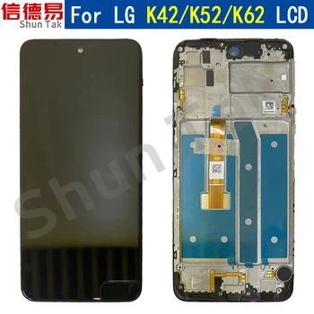 Originalus Ekranas LG K42 Ekranas Touch LG K52 Ekranas skaitmeninis keitiklis Asamblėjos Rėmo LCD LG K62 Pakeitimo